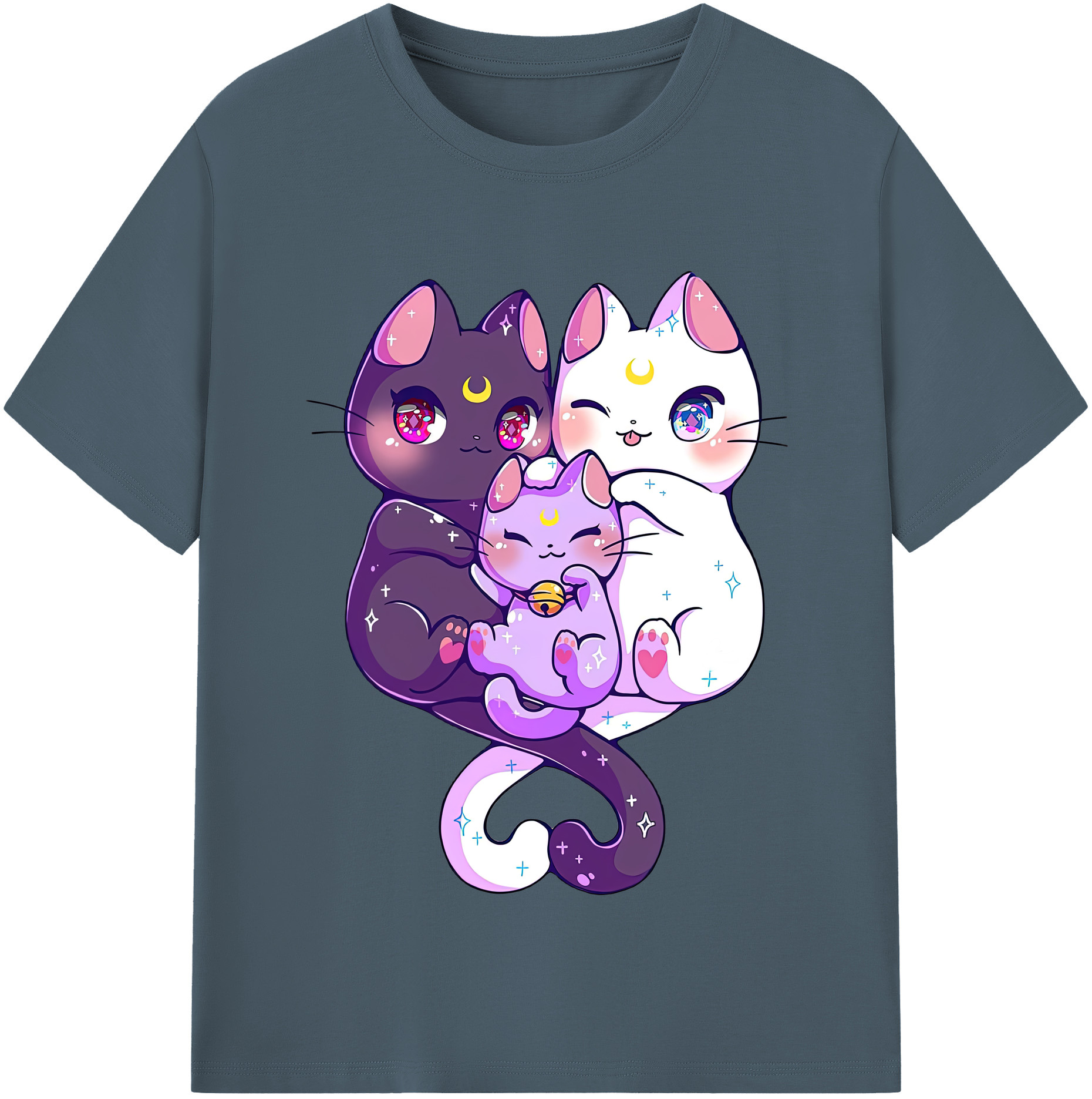 （画像用） 美少女戦士セーラームーン Sailor Moon 綿100％半袖Tシャツ（フロントプリント）